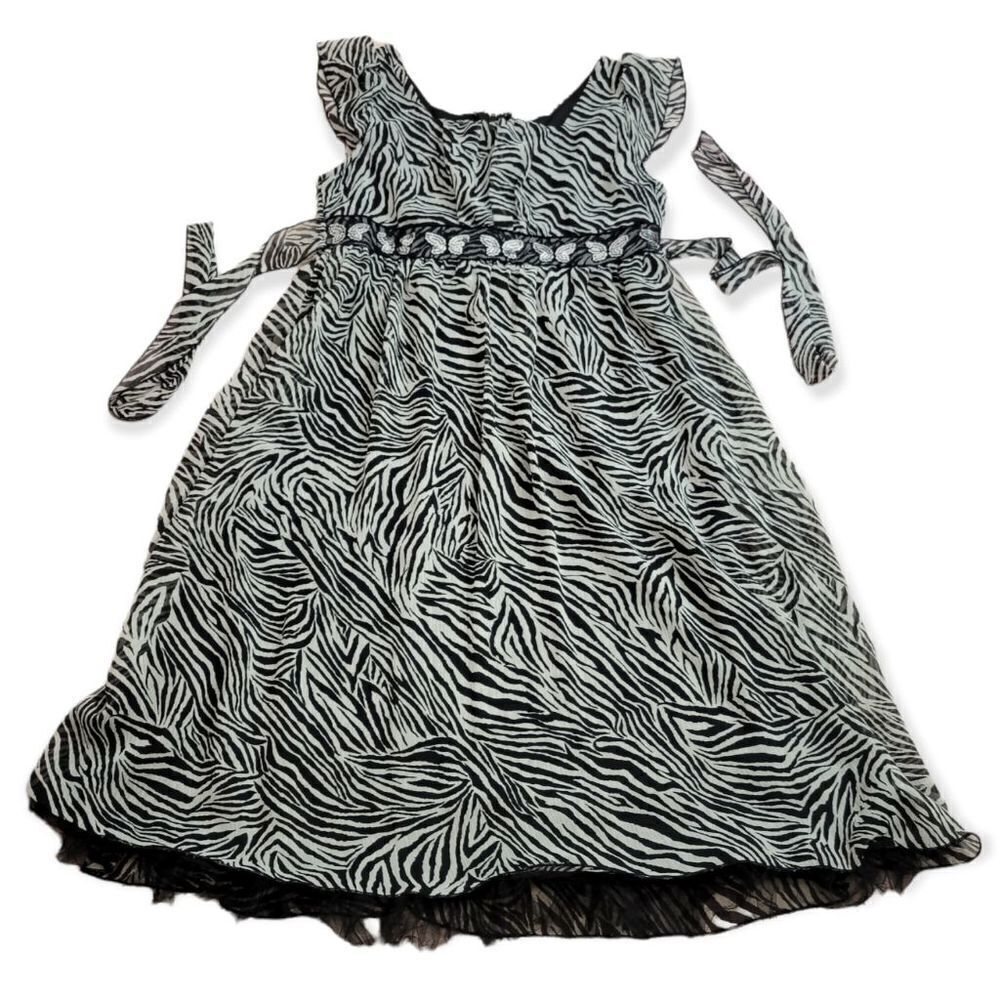 Rare Editions zebra butterfly dress 10